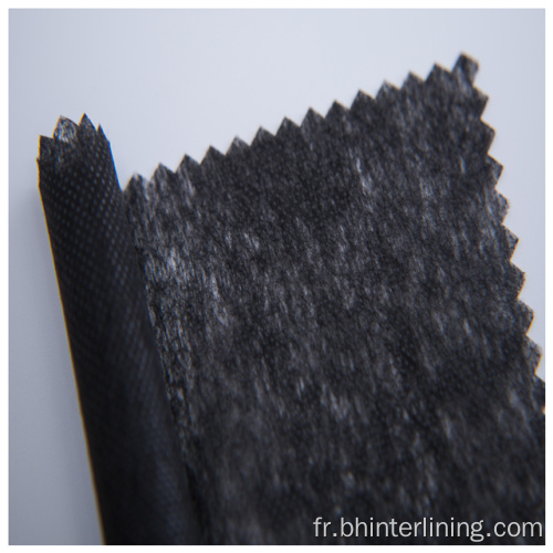 Tissu d&#39;entoilage en papier polyester fusant basse température